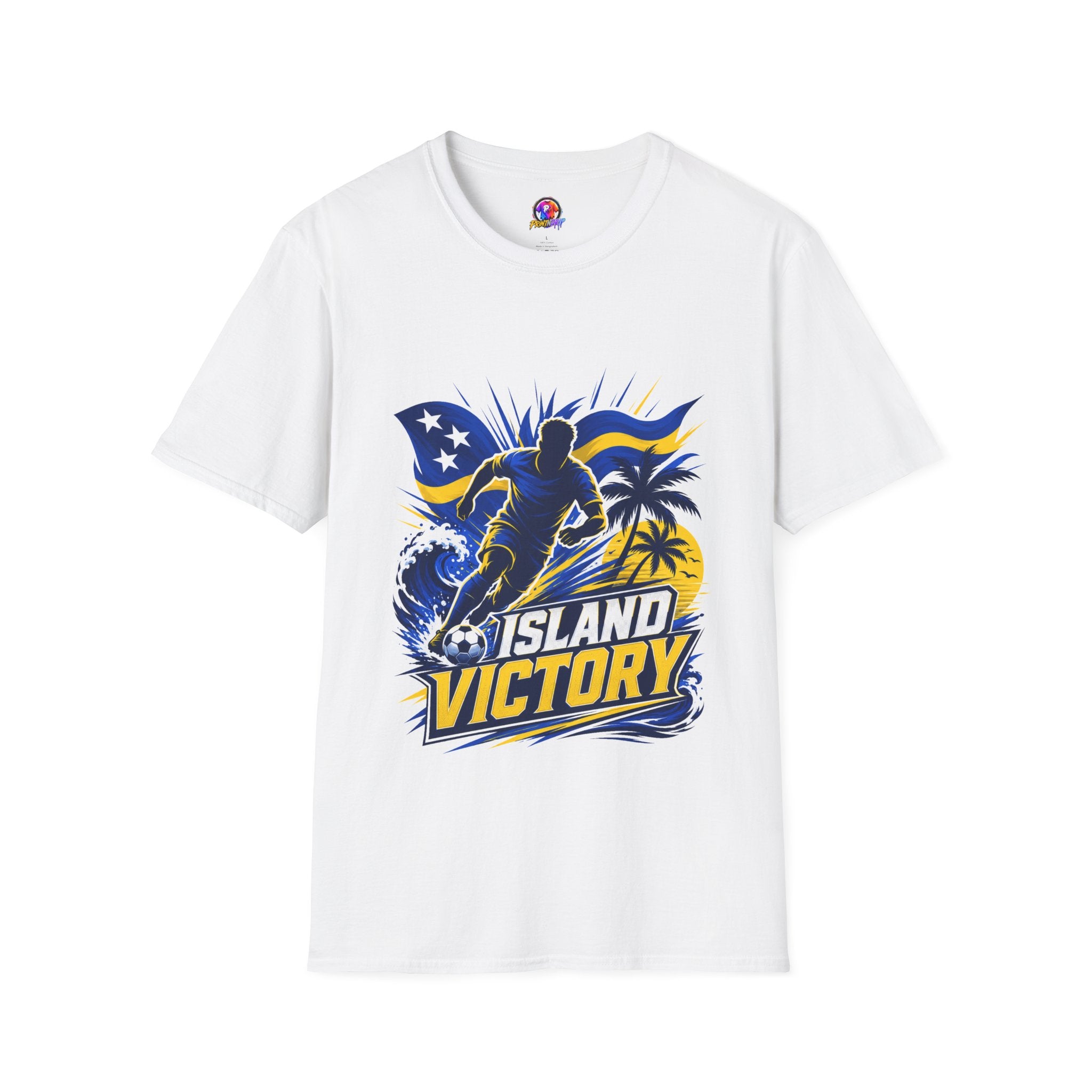 Curacao Island Victory T-Shirt — Tropical Surf Soccer Graphic Tee