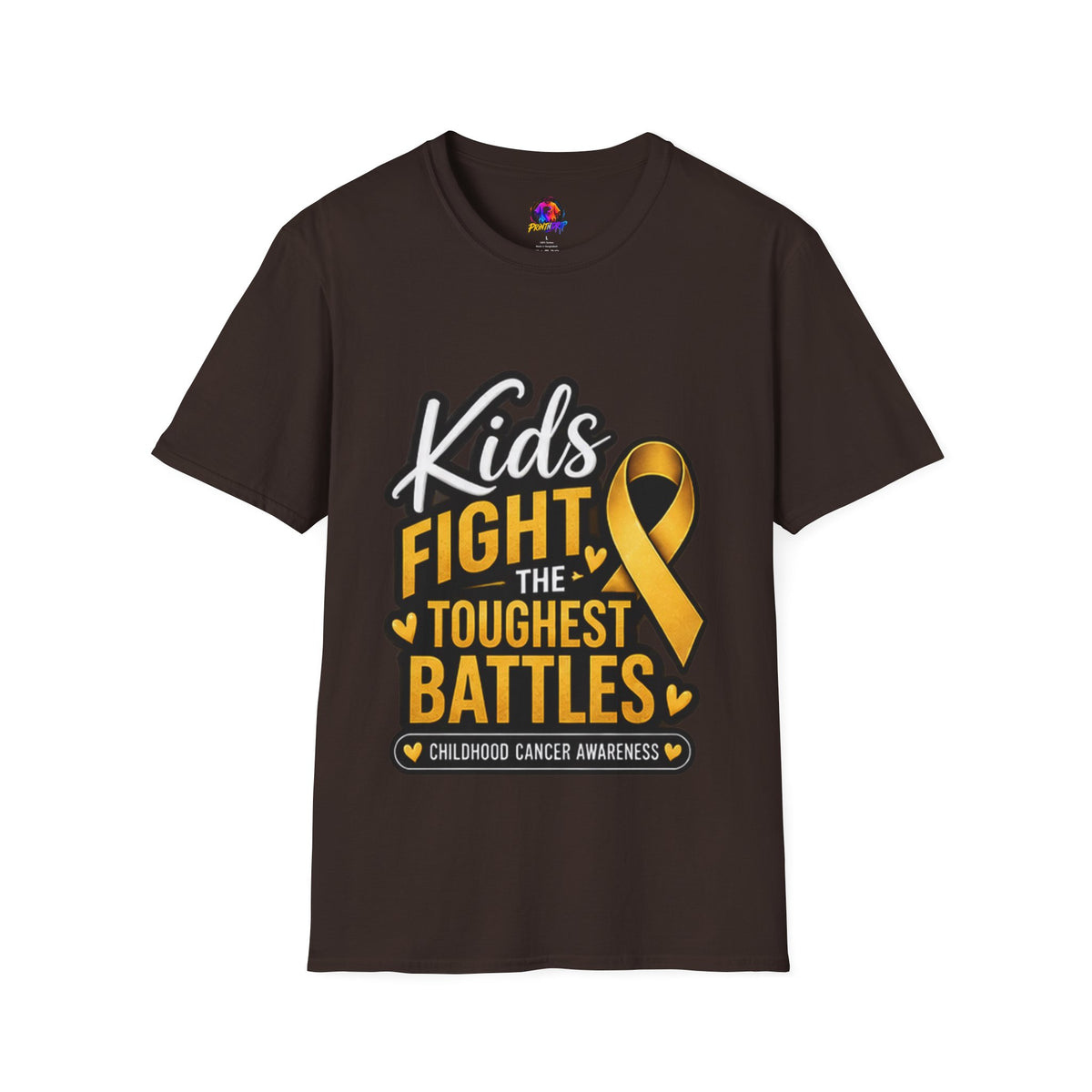 Kids Fight the Toughest Battles Childhood Cancer Awareness T-Shirt