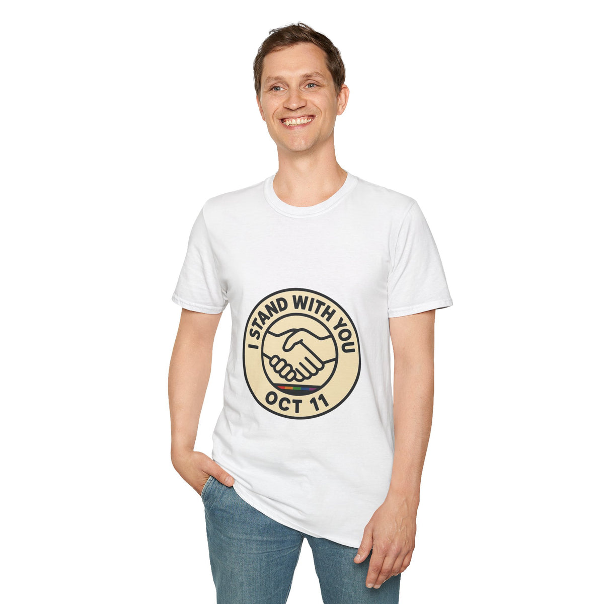I Stand With You Oct 11 T‑Shirt — Solidarity Handshake Tee - Trending Now - October 2026