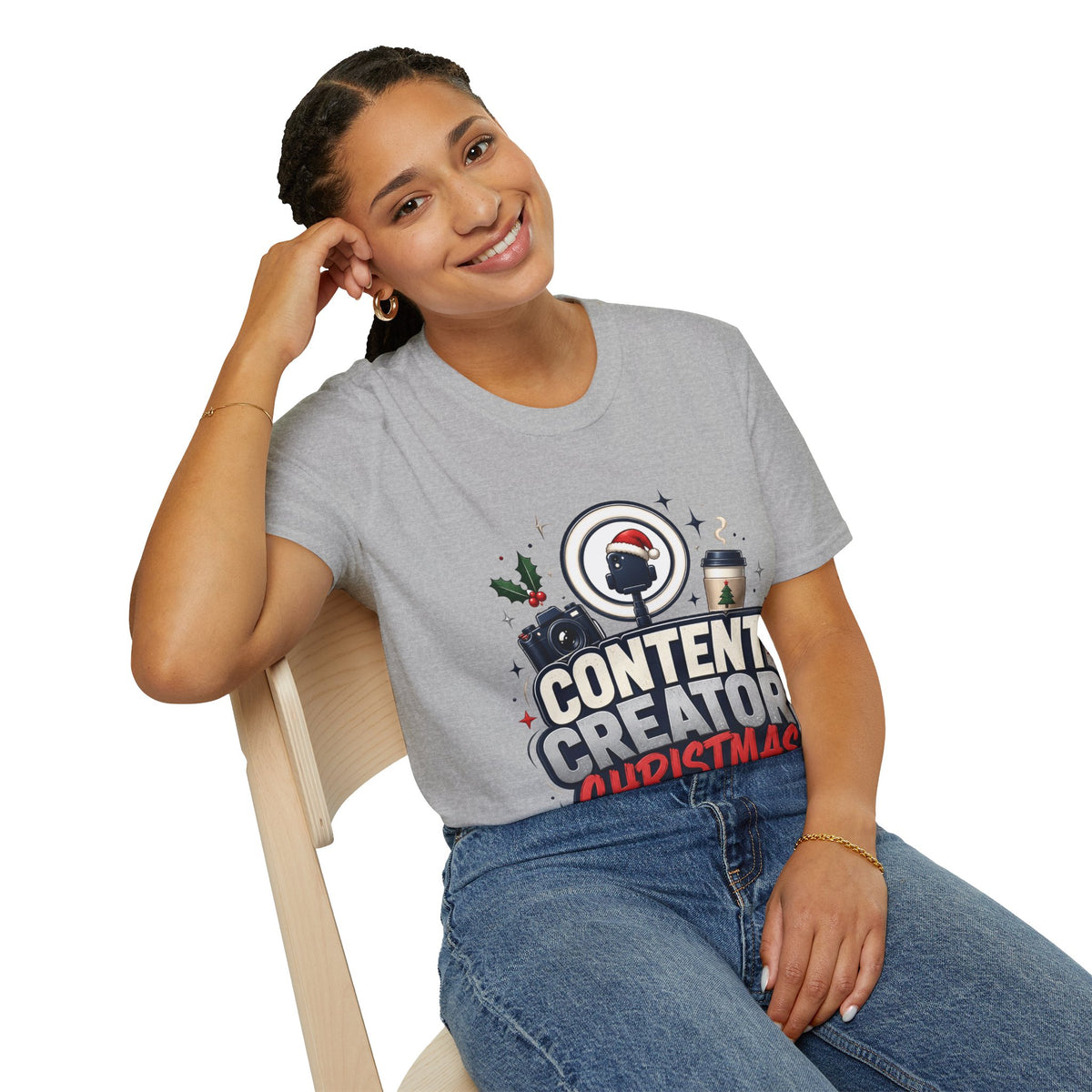 Content Creator Christmas T-Shirt