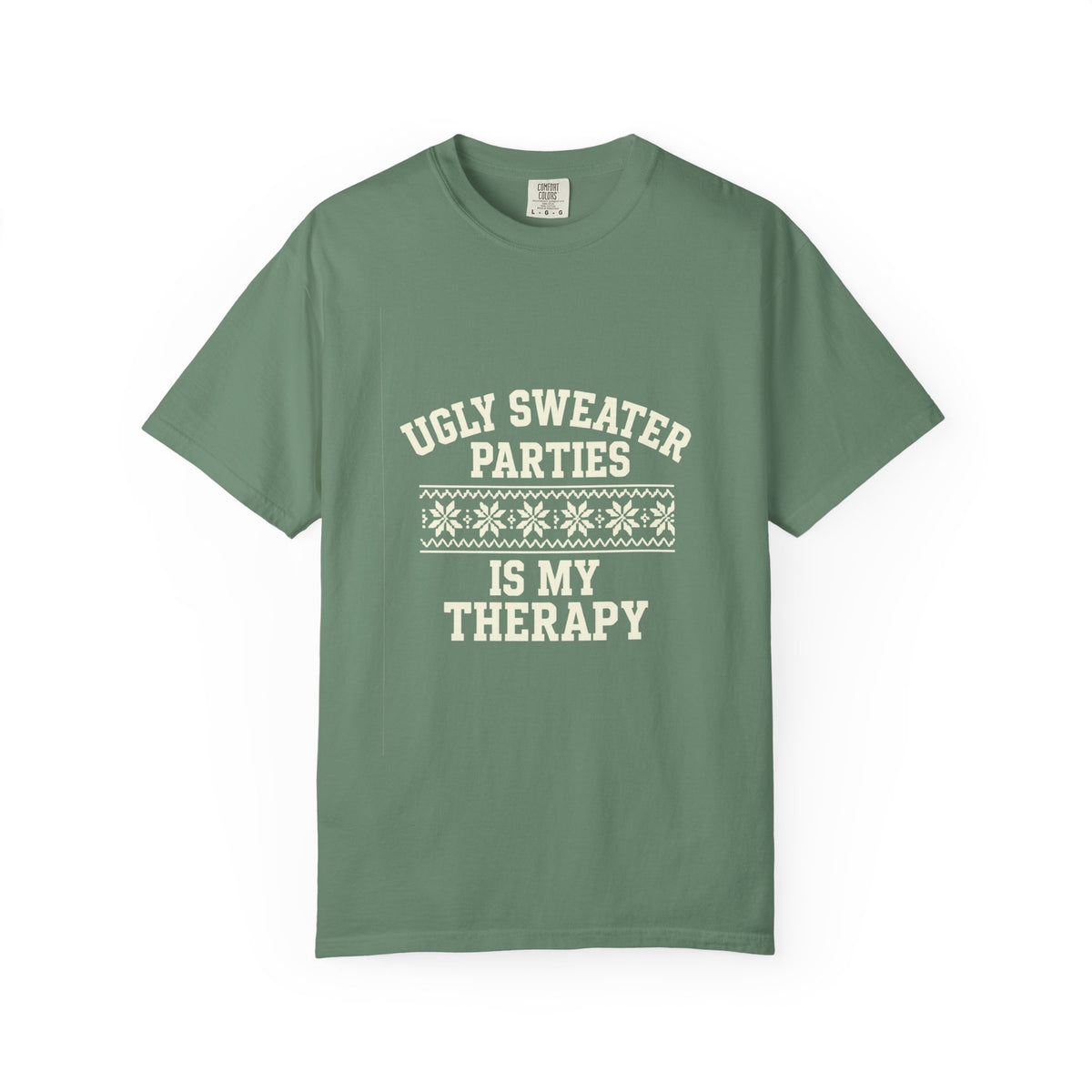 Ugly Sweater Parties Is My Therapy T-Shirt - Trending Now - October 2026