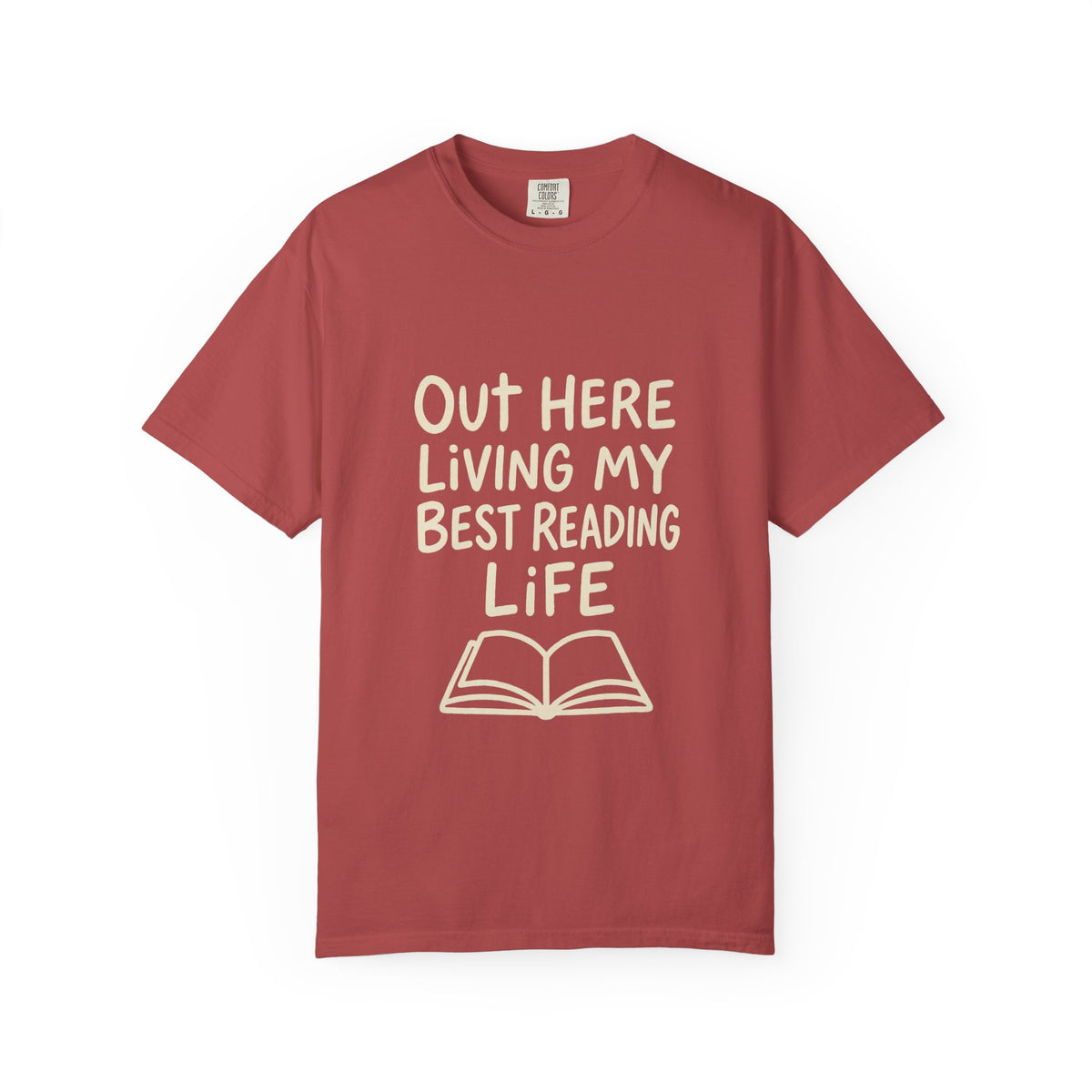 Reading Life T-Shirt — "Out Here Living My Best Reading Life" Book Lover Tee - Trending Now - October 2026