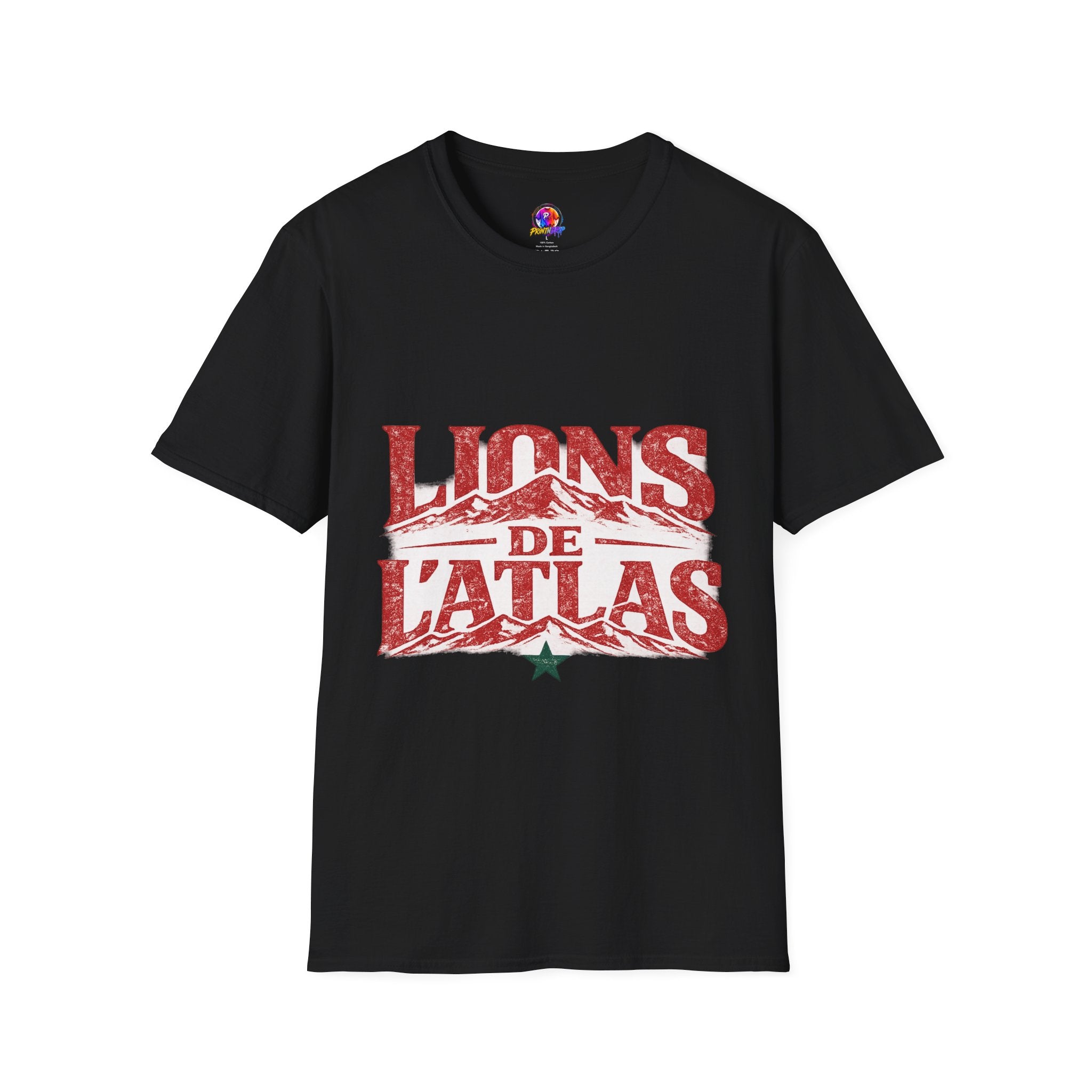 Morocco Lions de Atlas T-Shirt — Vintage Moroccan Atlas Mountain Graphic Tee