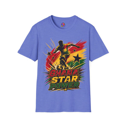 Ghana Star Power Soccer T-Shirt — Afro Football Fan Tee - Ghana T-Shirt