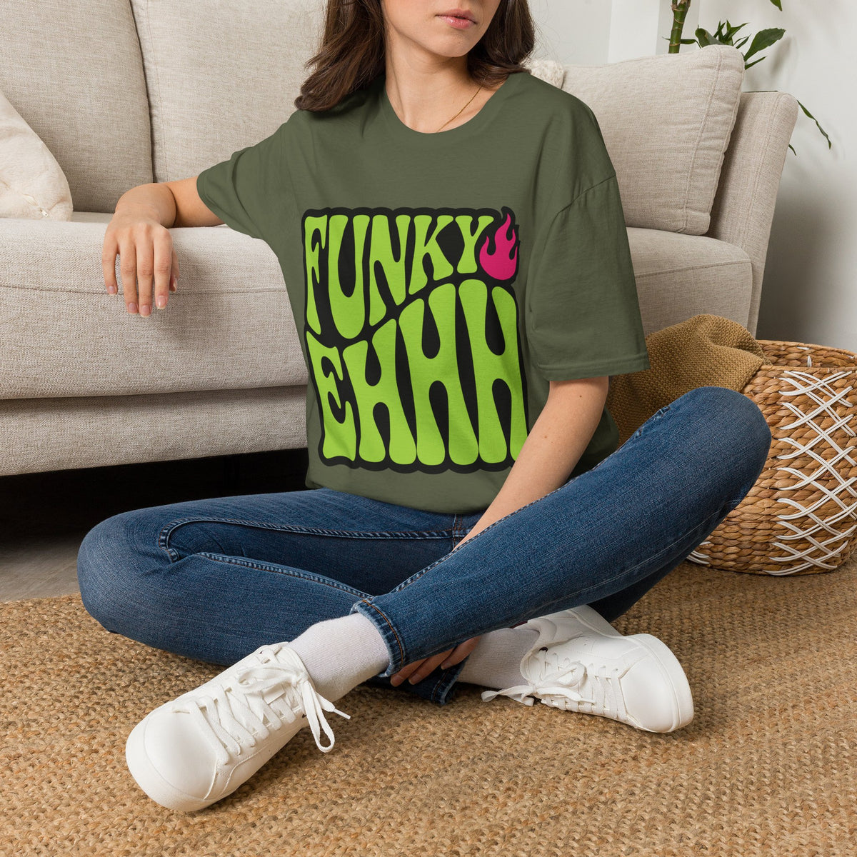 Funky Chili T-Shirt — Retro Psychedelic Green Flame Graphic Tee - Trending Now - August 2026