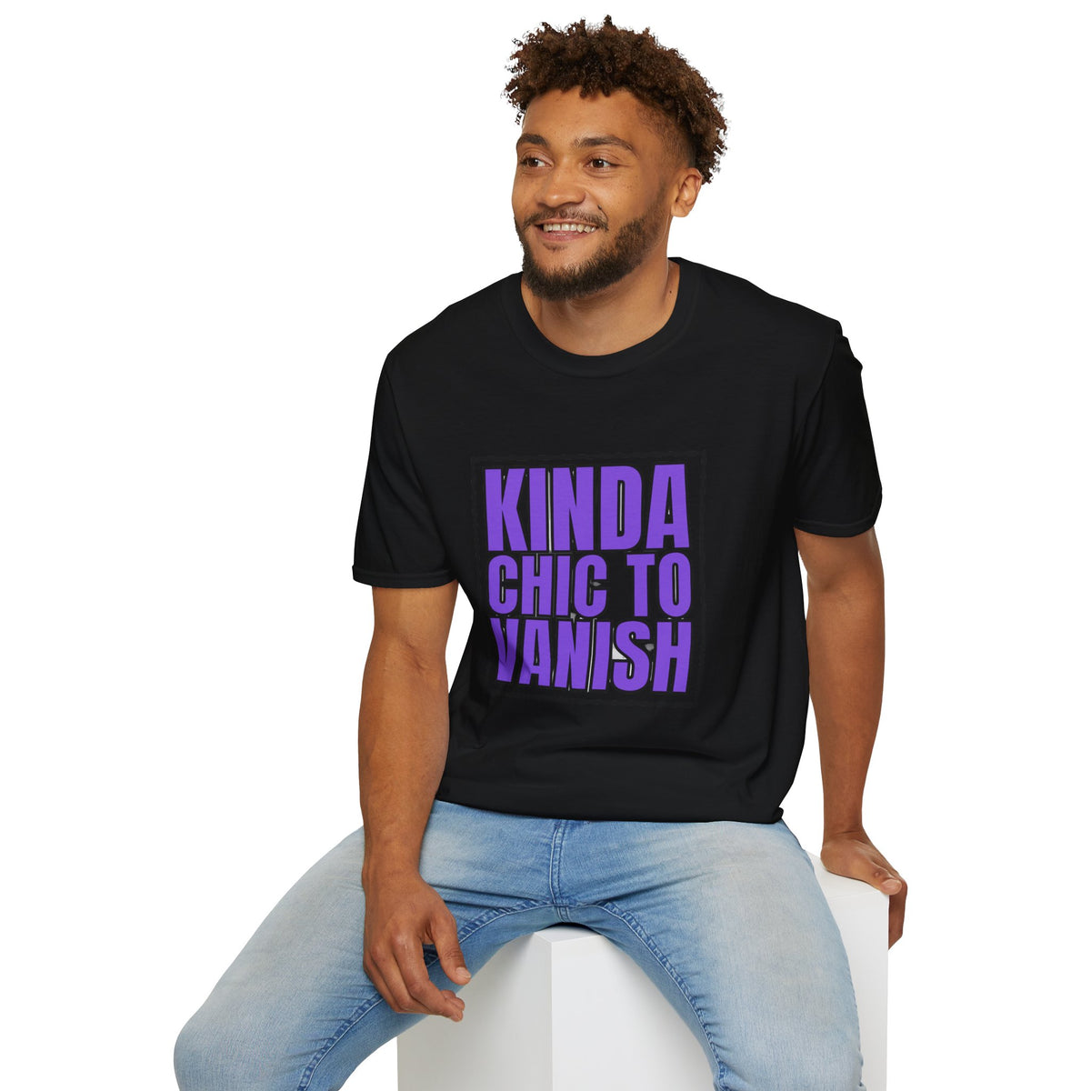 Kinda Chic to Vanish T-Shirt — Bold Purple Graphic Tee - Trending Now - August 2026