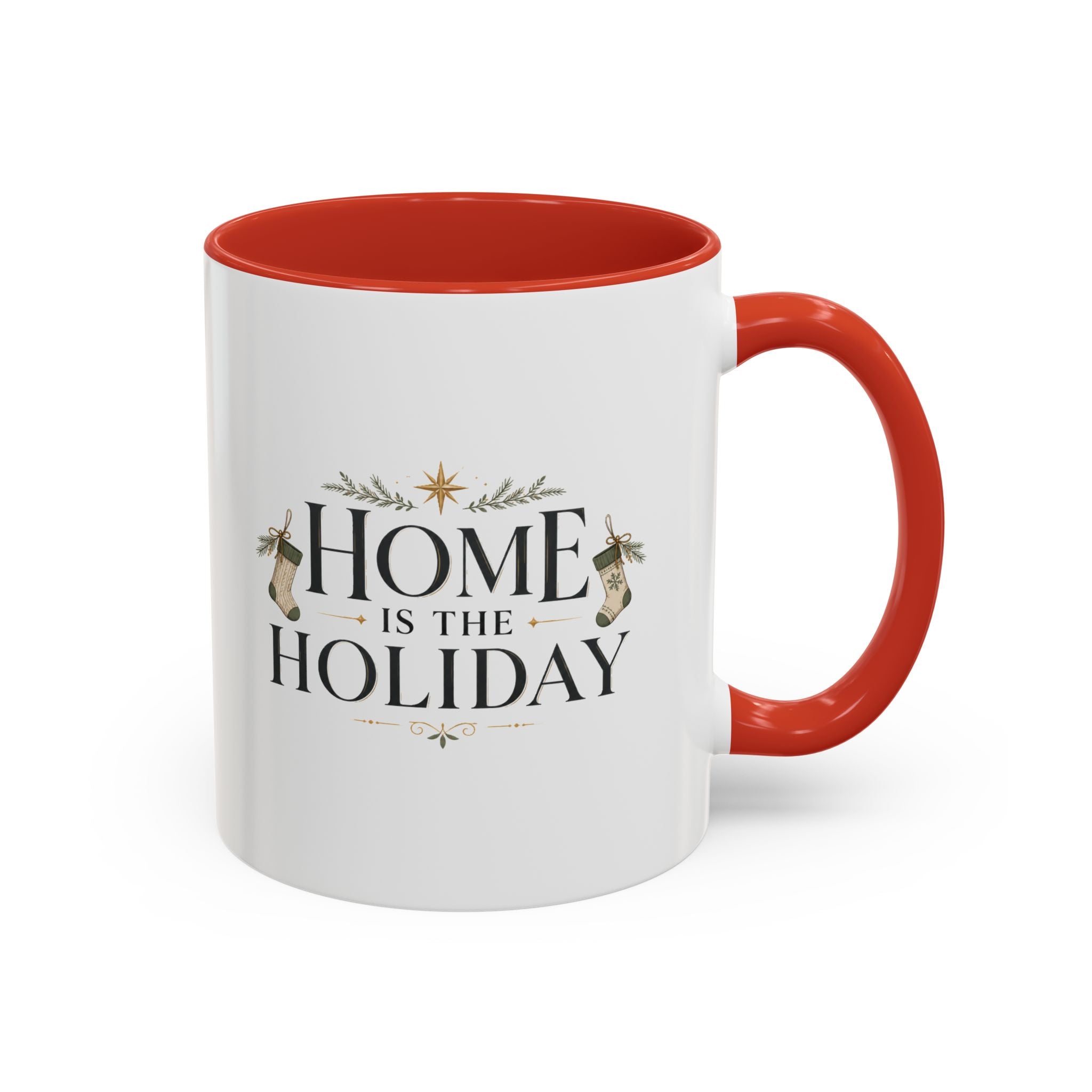 Christmas Home Is the Holiday Coffee Mug — Christmas Holiday Accent Mug