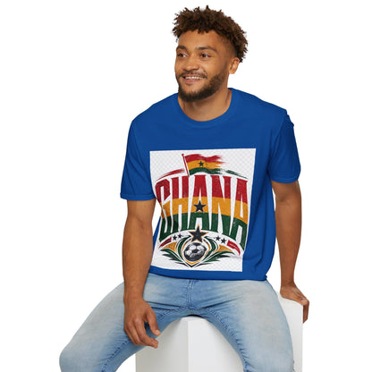 Ghana Flag Soccer T-Shirt — Retro Ghana Pride Football Tee