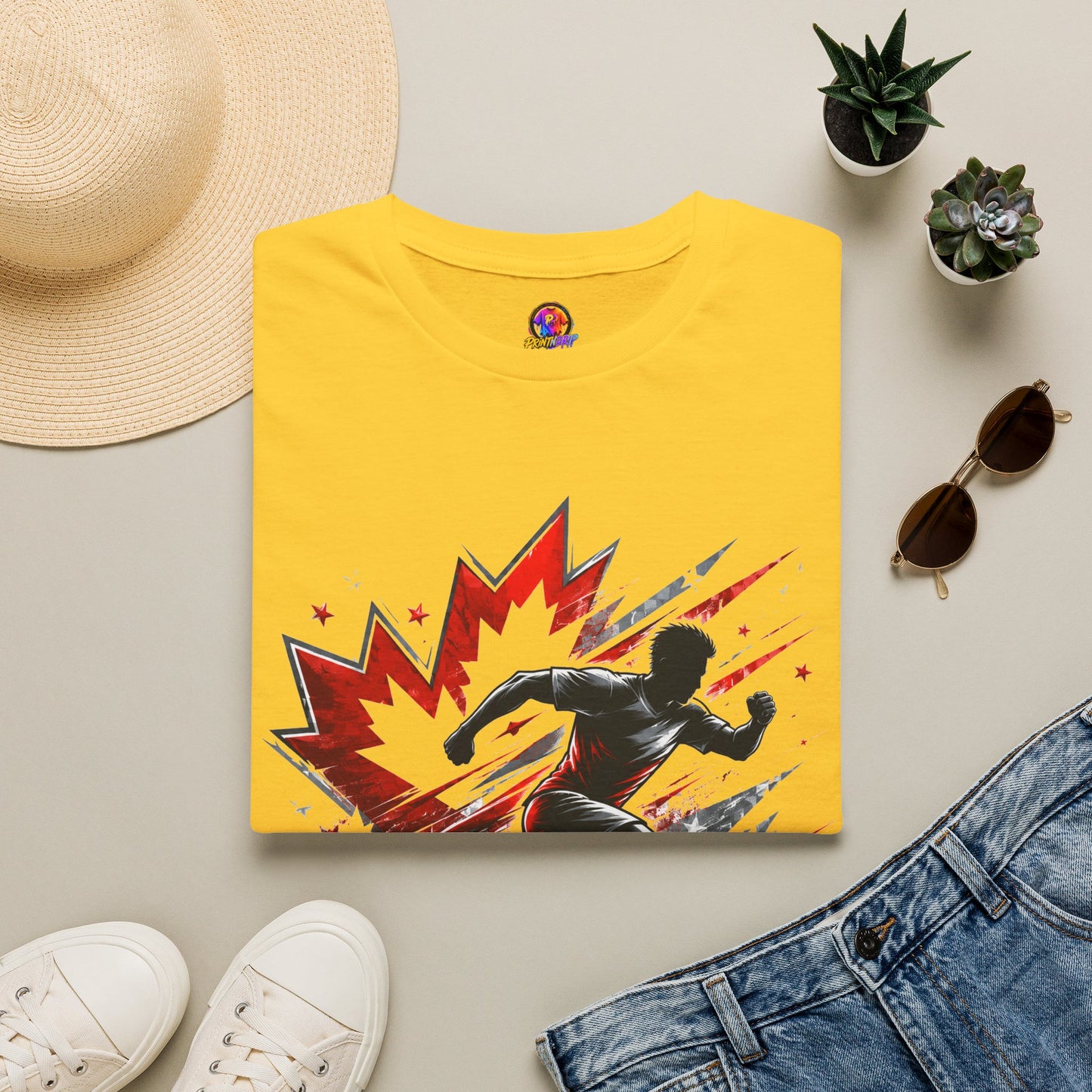 Canada Northern Force Running T‑Shirt — Canada Maple Runner Athletic Tee