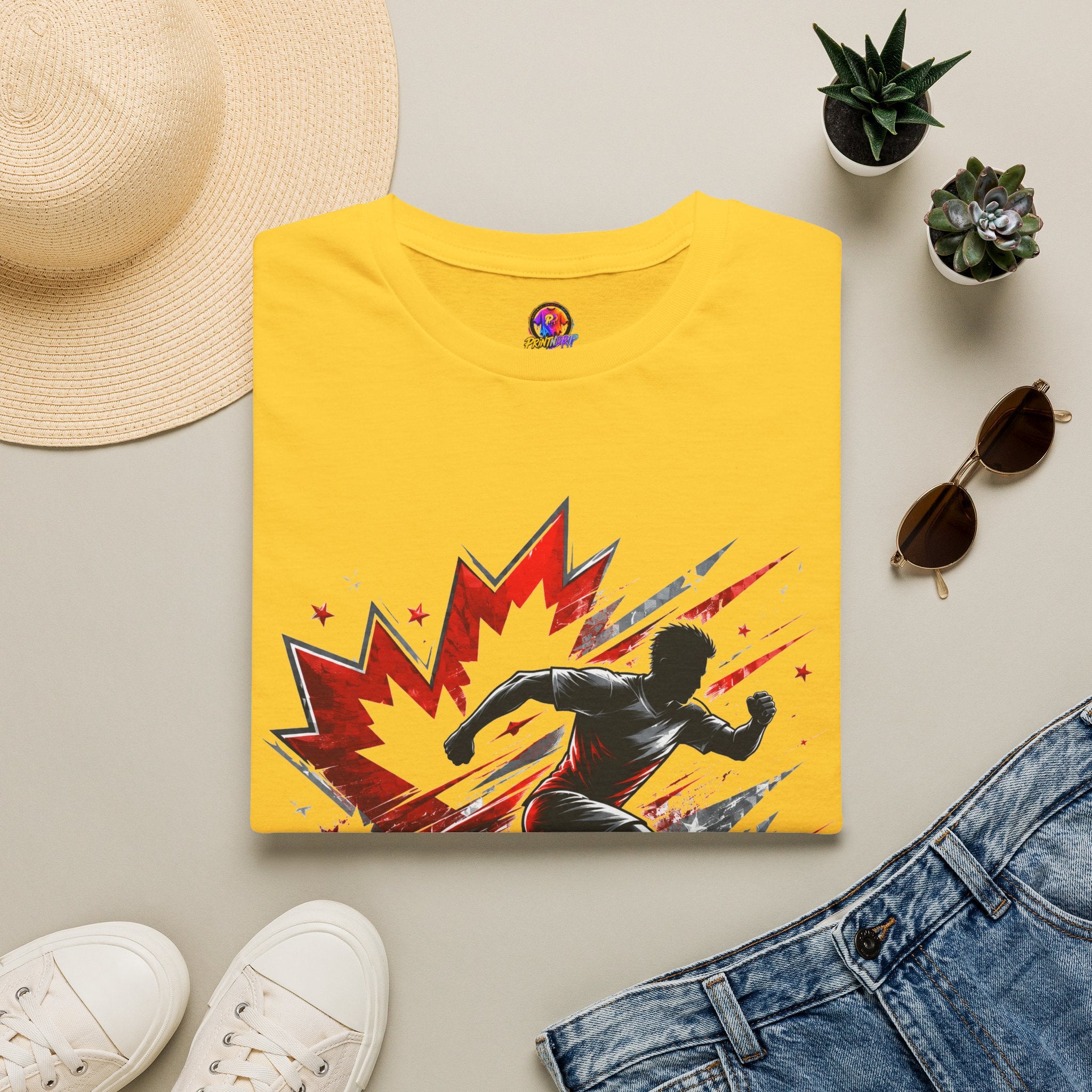 Canada Northern Force Running T‑Shirt — Canada Maple Runner Athletic Tee