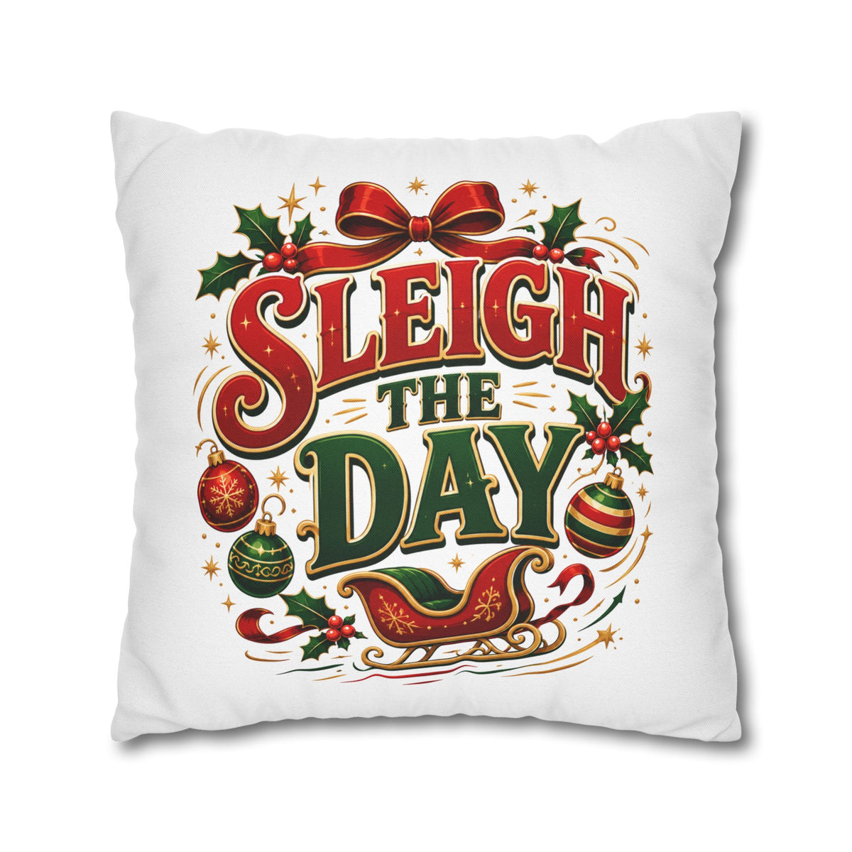 Christmas Sleigh the Day Christmas Pillowcase