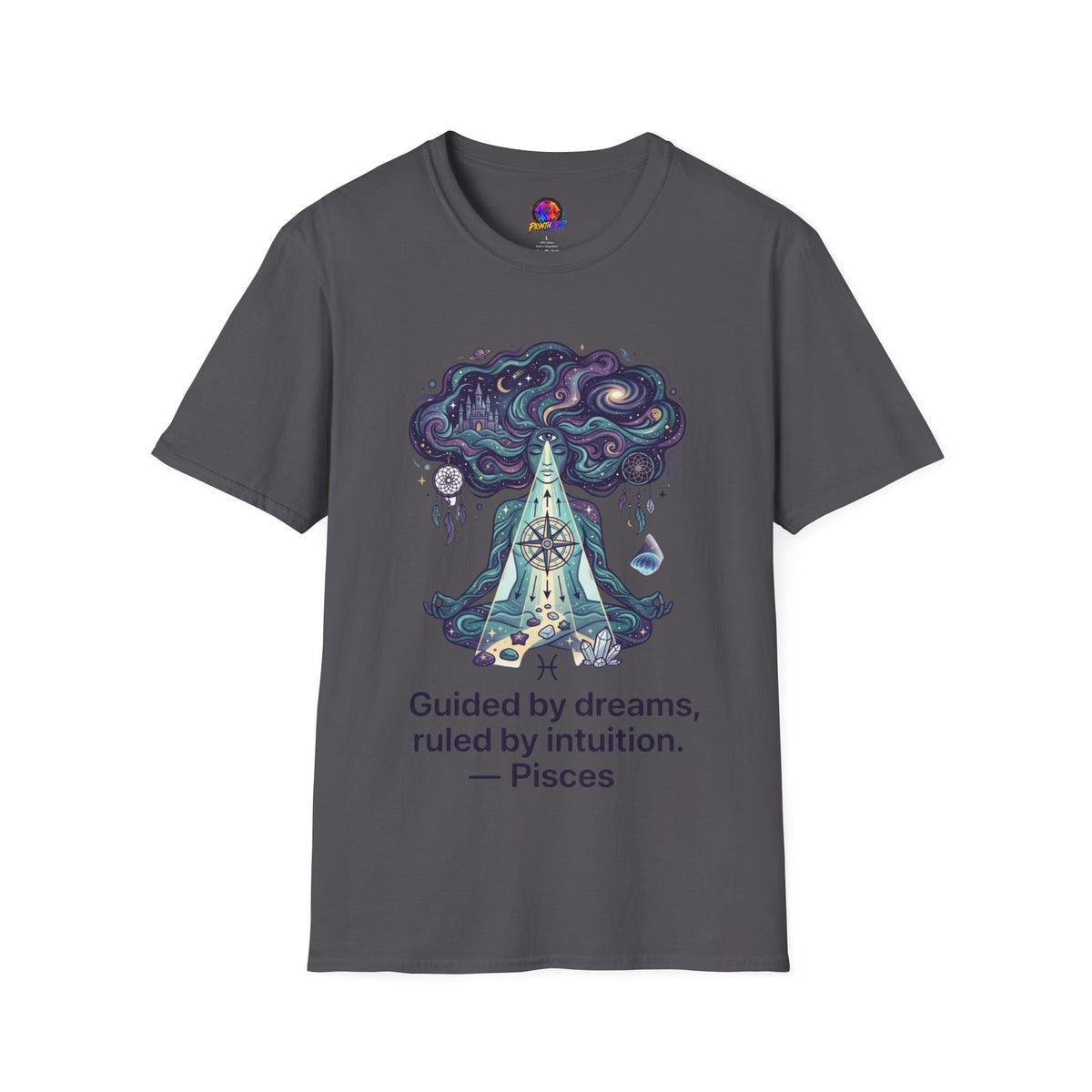 Pisces Zodiac Meditative Pisces T‑Shirt — 'Guided by dreams, ruled by intuition' Zodiac Tee