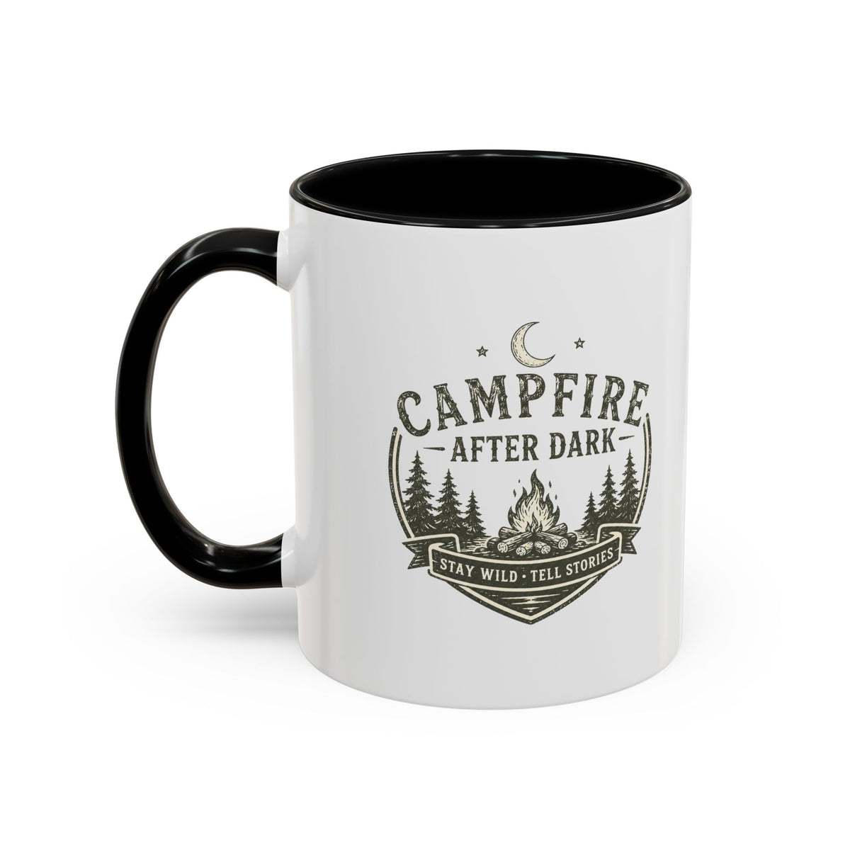 Milo Bailey Dog Dad Mom Campfire Coffee Mug – “Campfire After Dark” Rustic Camping  Accent Mug