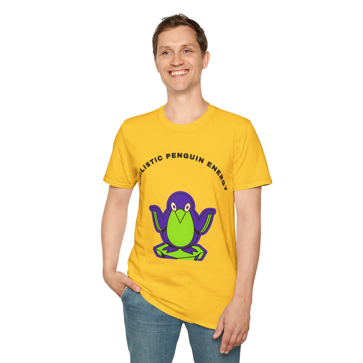 Penguin Energy T-Shirt — "Nihilistic Penguin Energy" Cute Cartoon Tee - Trending Now - September 2026