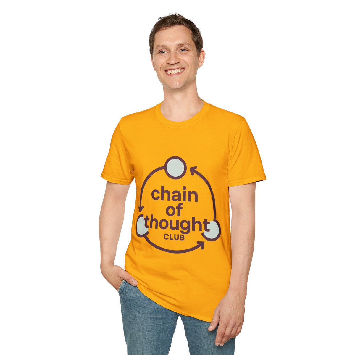 "Chain Of Thought" Minimalist Emblem Tee | Intellectual Philosophy T-Shirt - Trending Now - September 2026