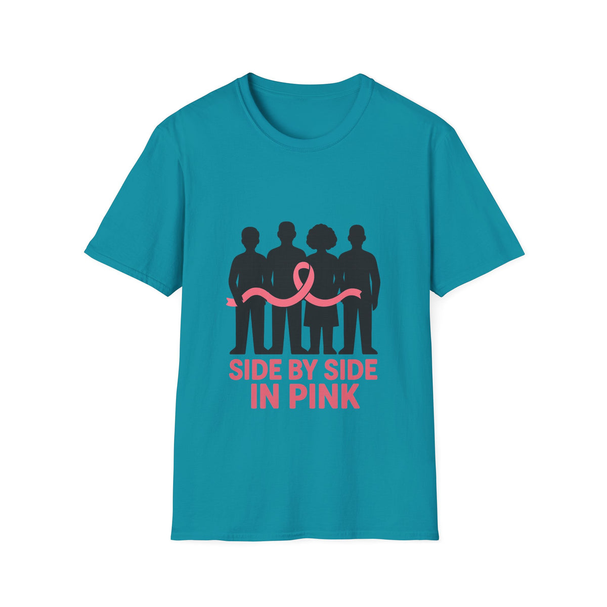 Side by Side in Pink Breast Cancer Awareness T-Shirt - Trending Now - October 2026