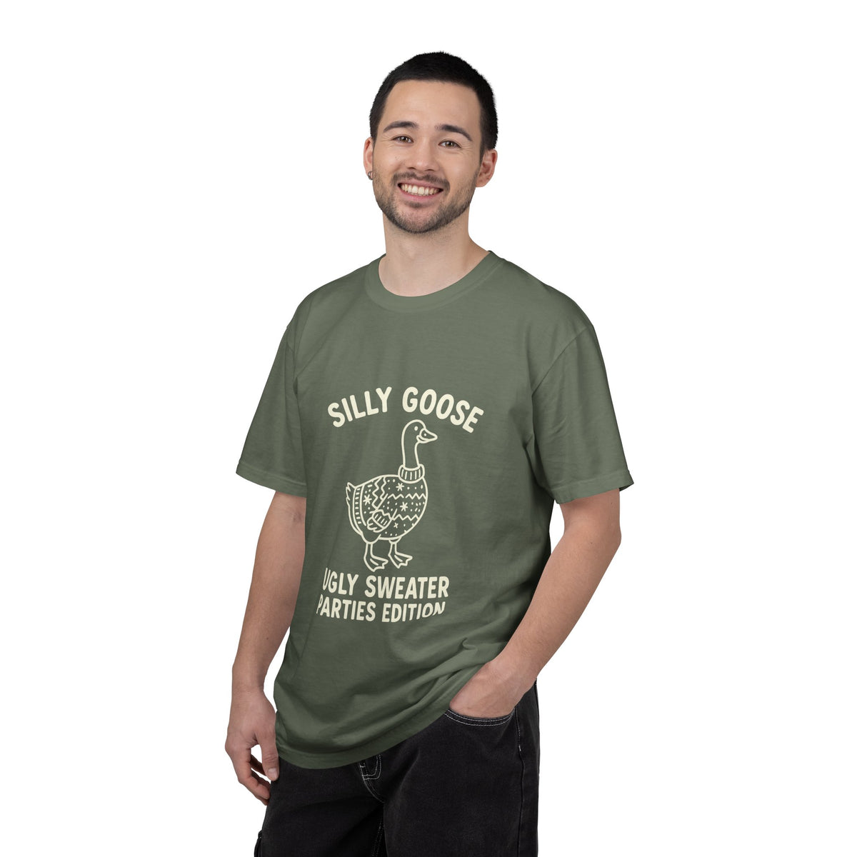 Silly Goose Ugly Sweater Parties Edition T-Shirt - Trending Now - October 2026