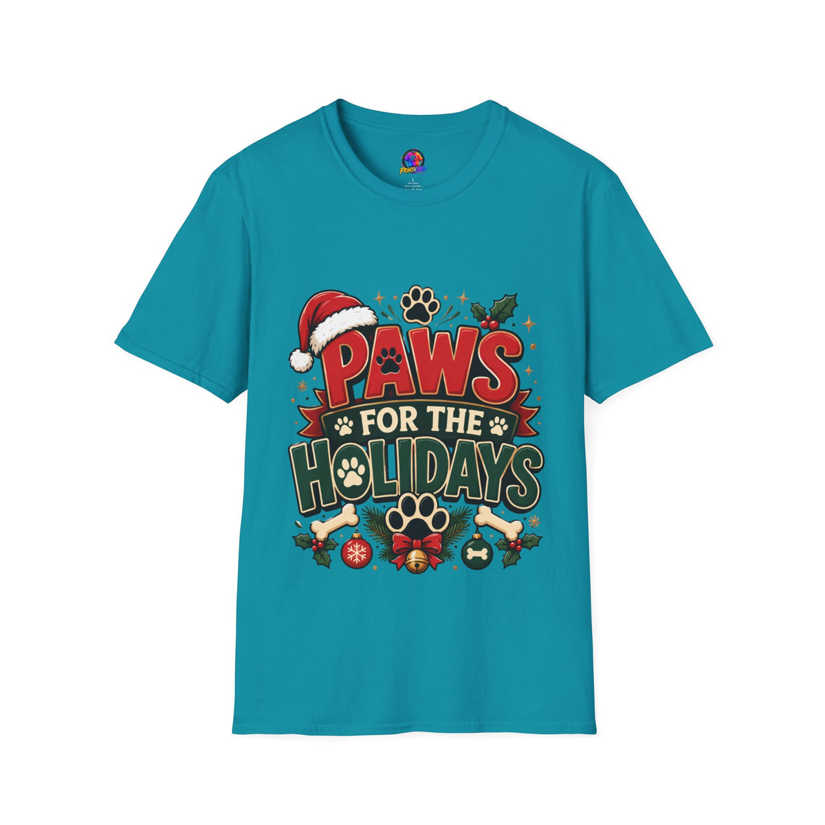 Paws for the Holidays T-Shirt — Festive Christmas Pet Lover Tee