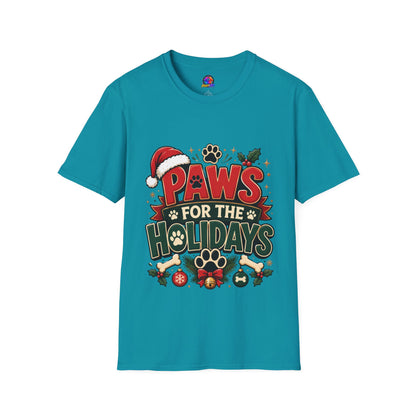 Paws for the Holidays T-Shirt — Festive Christmas Pet Lover Tee