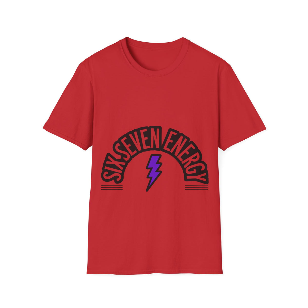 Six Seven Energy Retro Lightning Tee - Bold Slogan Punk Rock Graphic T-Shirt - Trending Now - September 2026