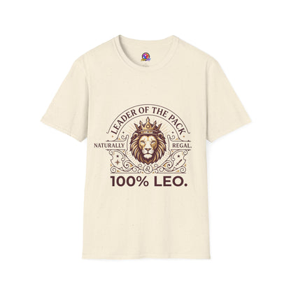 Leo Leader of the Pack T-Shirt — 100% Leo Zodiac Lion Tee