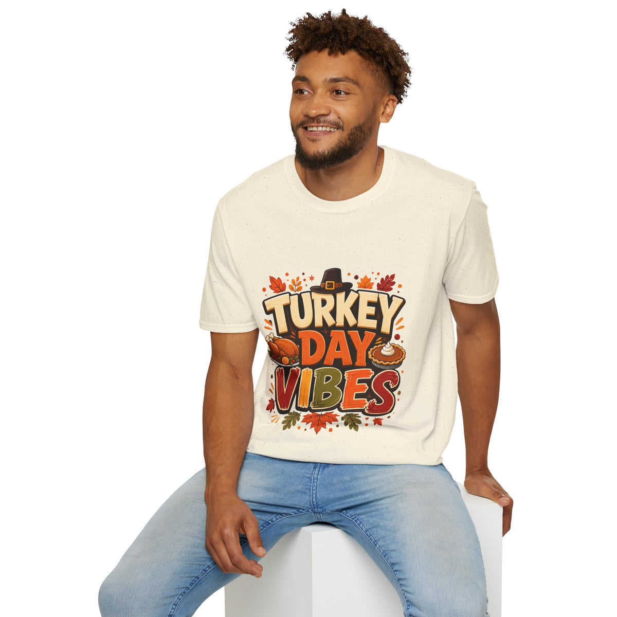 Thanksgiving T-Shirt Turkey Day Vibes T-Shirt