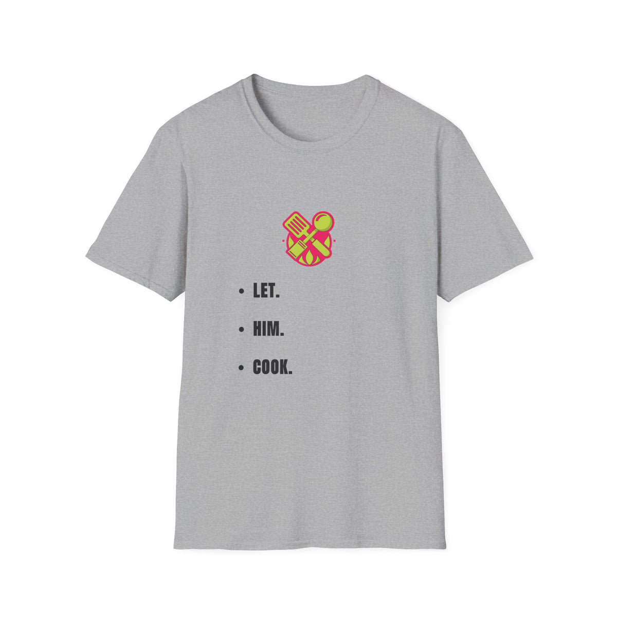 T-Shirt — LET. HUM. COOK. Minimalist Cooking Heart Graphic - Trending Now - September 2026