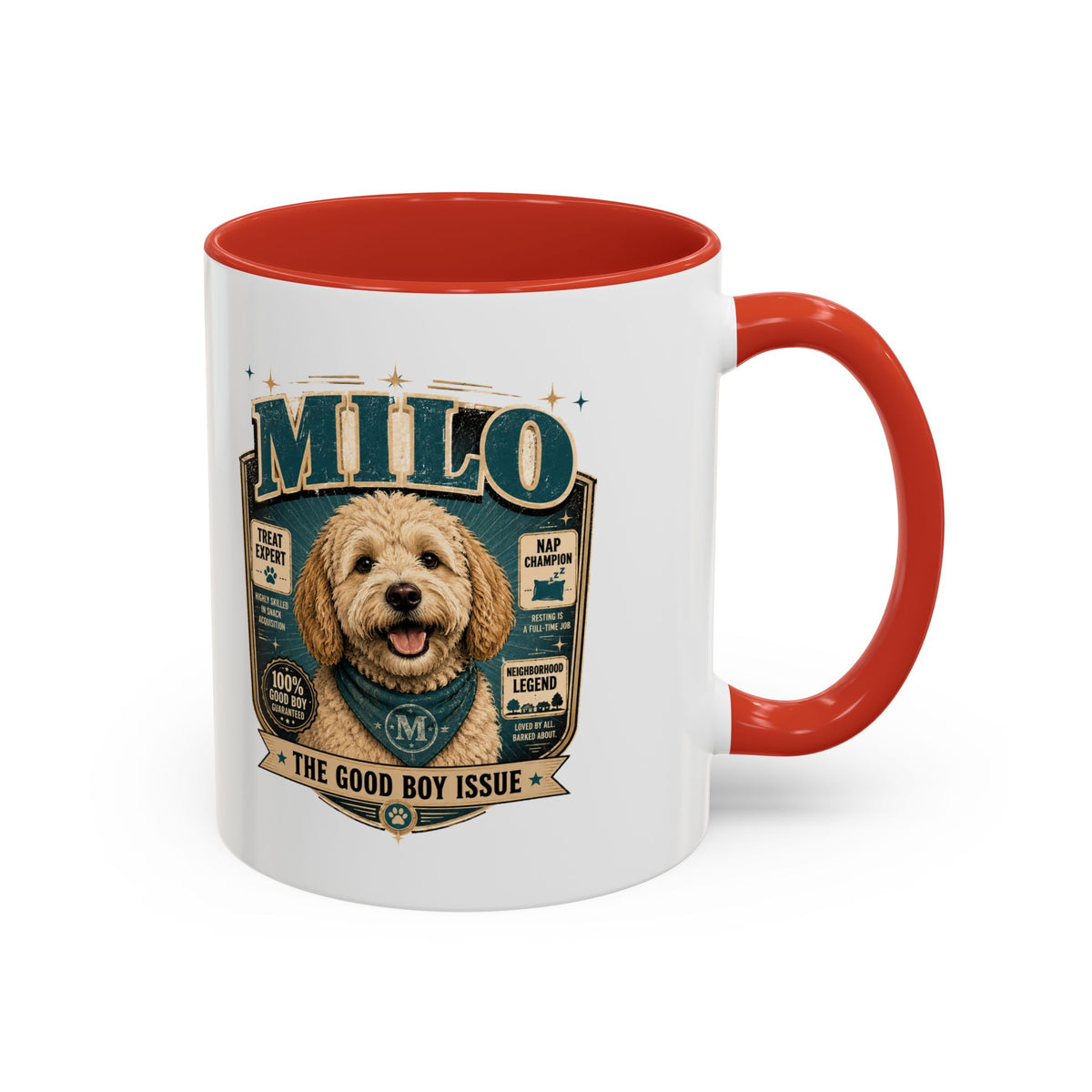 Milo Bailey Dog Dad Mom Accent Coffee Mug