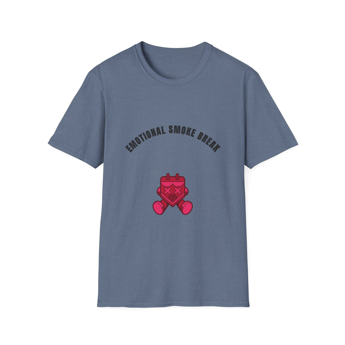 Emotional Smoke Break T-Shirt — Funny Self-Care Graphic Tee with Heart Character - Trending Now - September 2026