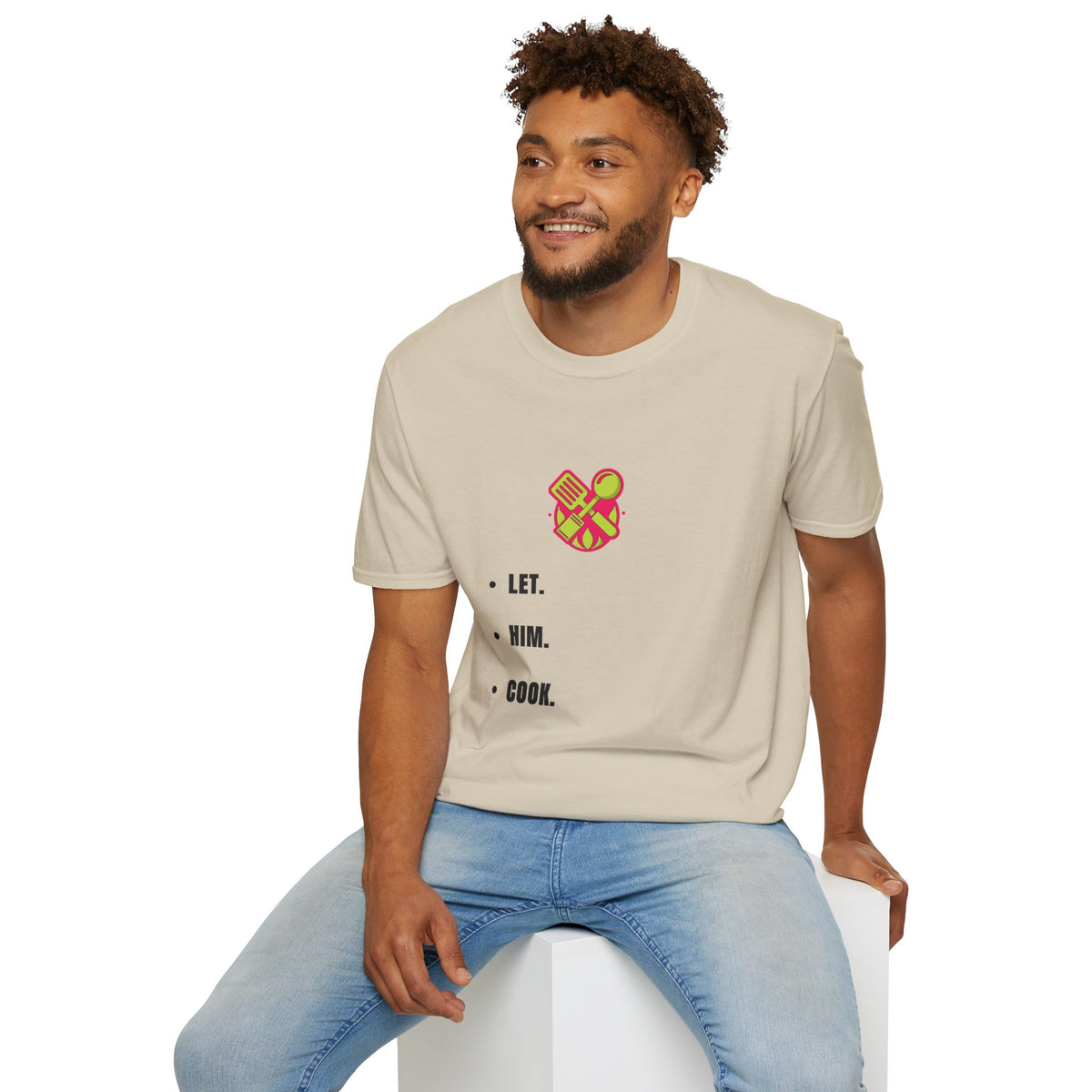T-Shirt — LET. HUM. COOK. Minimalist Cooking Heart Graphic - Trending Now - September 2026