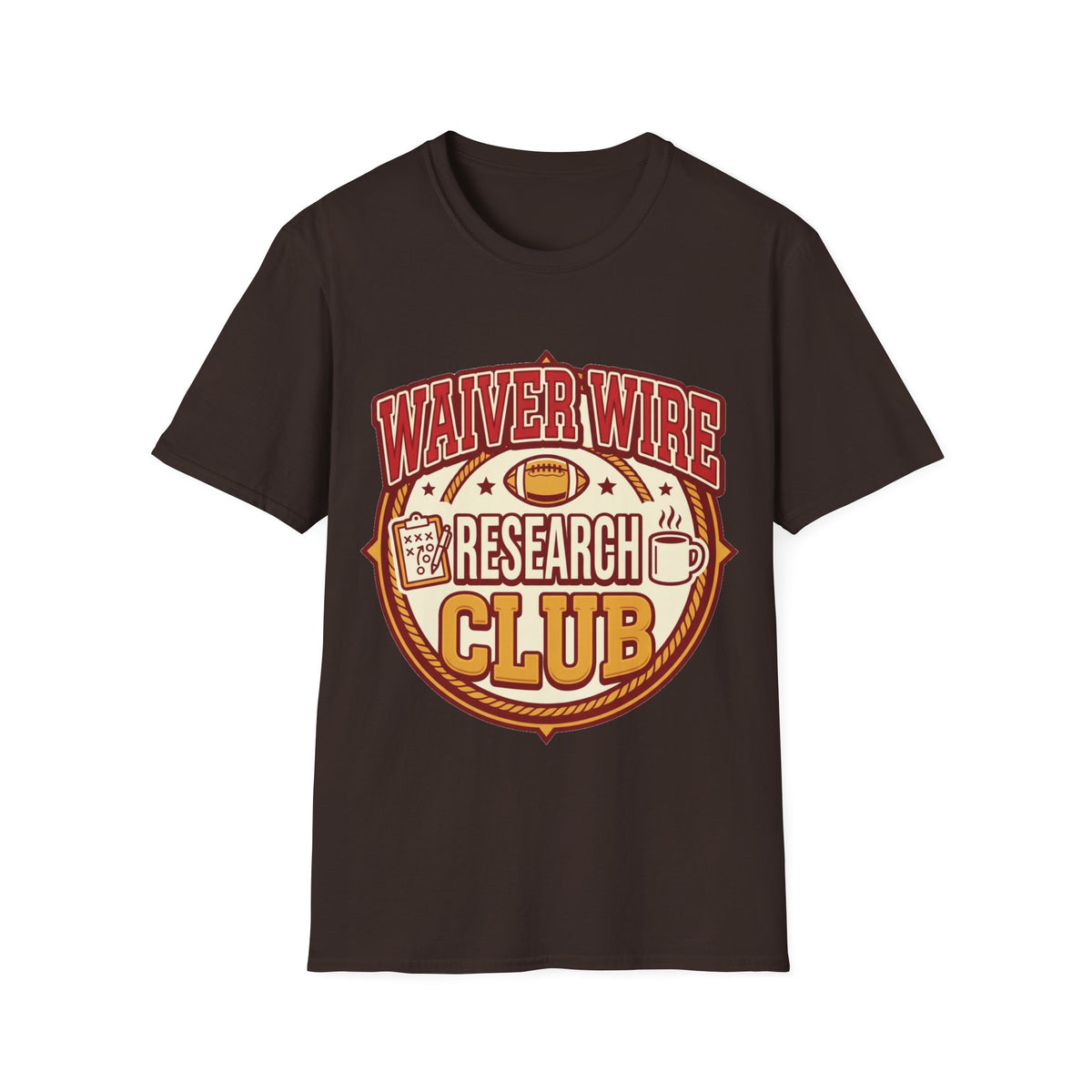 Waiver Wire Research Club Football T-Shirt — Fantasy Football Fan Tee - Trending Now - August 2026