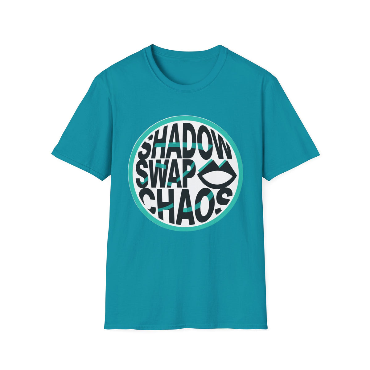 Shadow Swap Chaos T-Shirt — Retro Circular Surf/Skate Graphic Tee - Trending Now - August 2026
