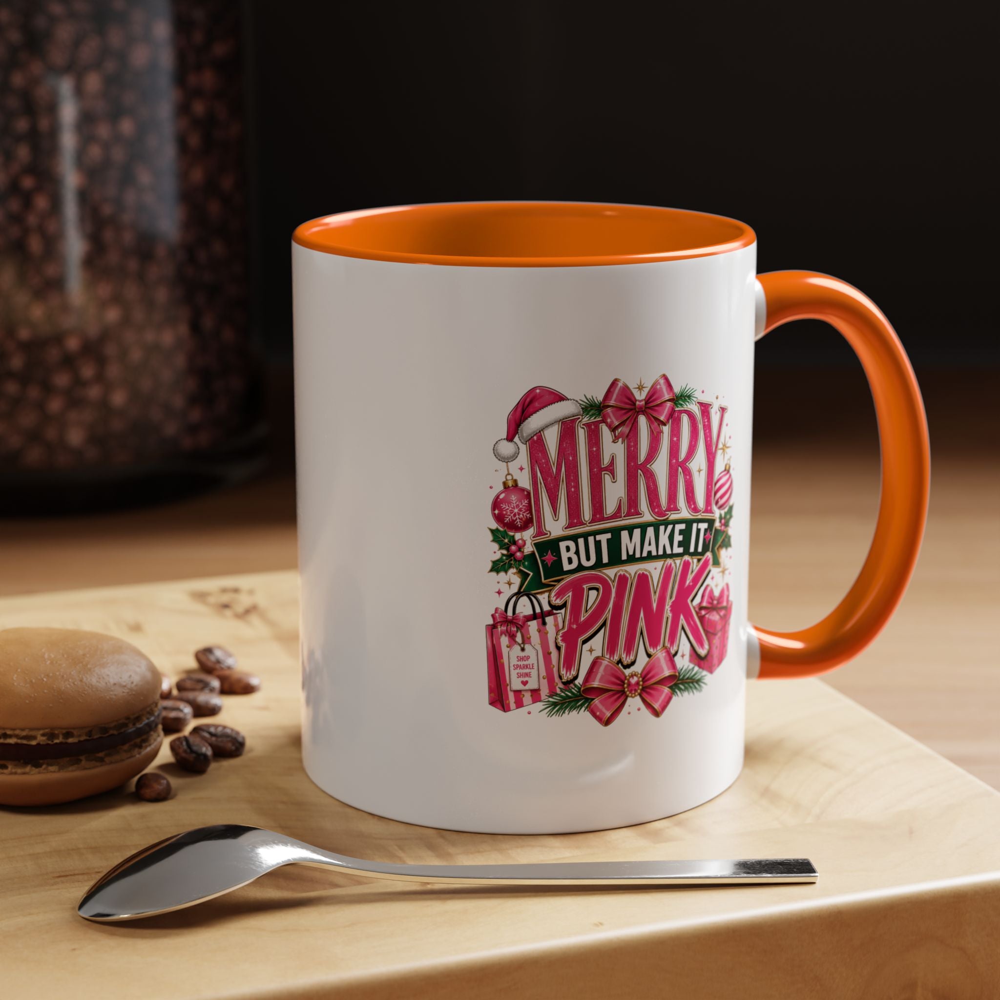 Accent Coffee Mug Merry Pink
