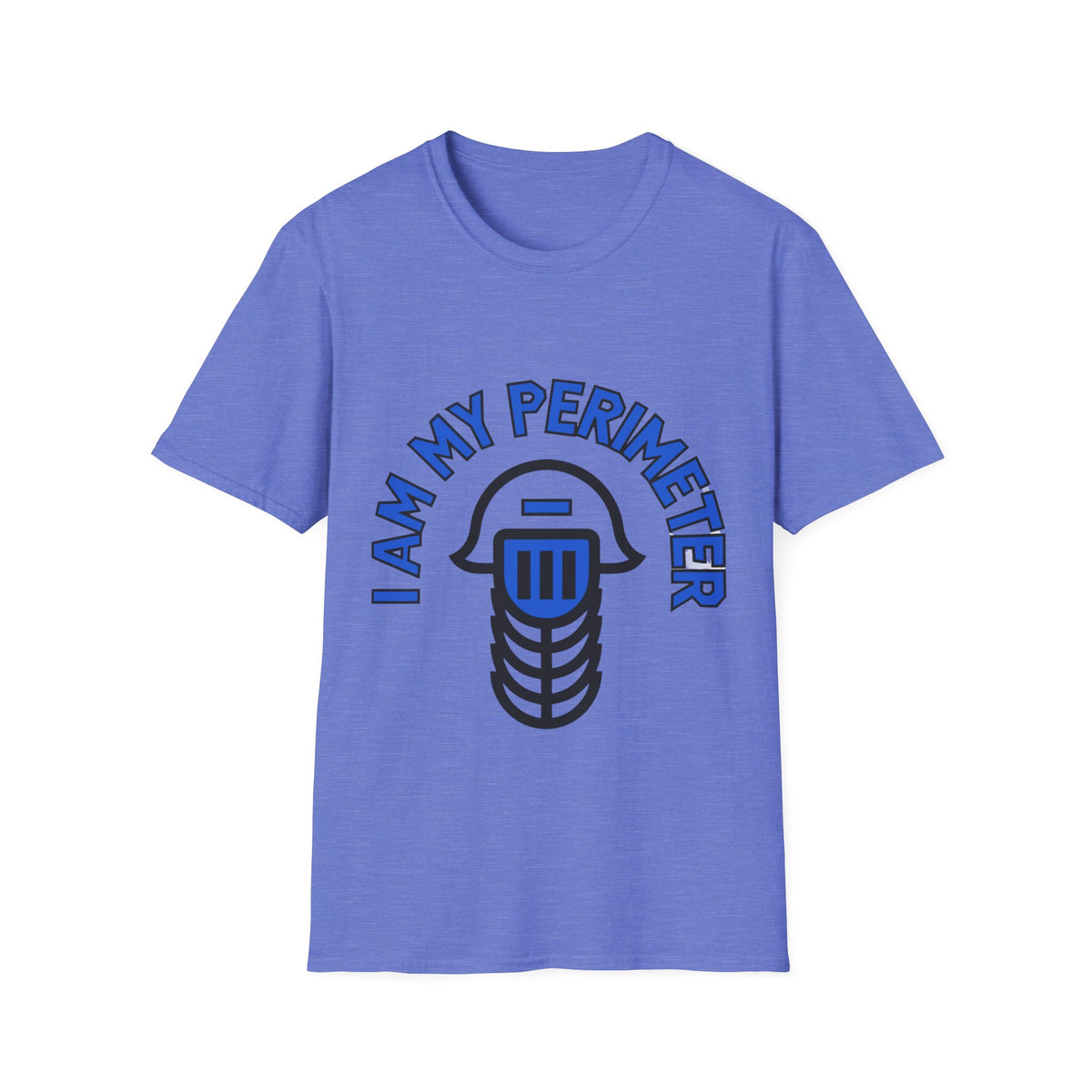 I Am My Perimeter Blue Jail Bars T-Shirt - Minimalist Graphic Quote Tee - Trending Now - September 2026