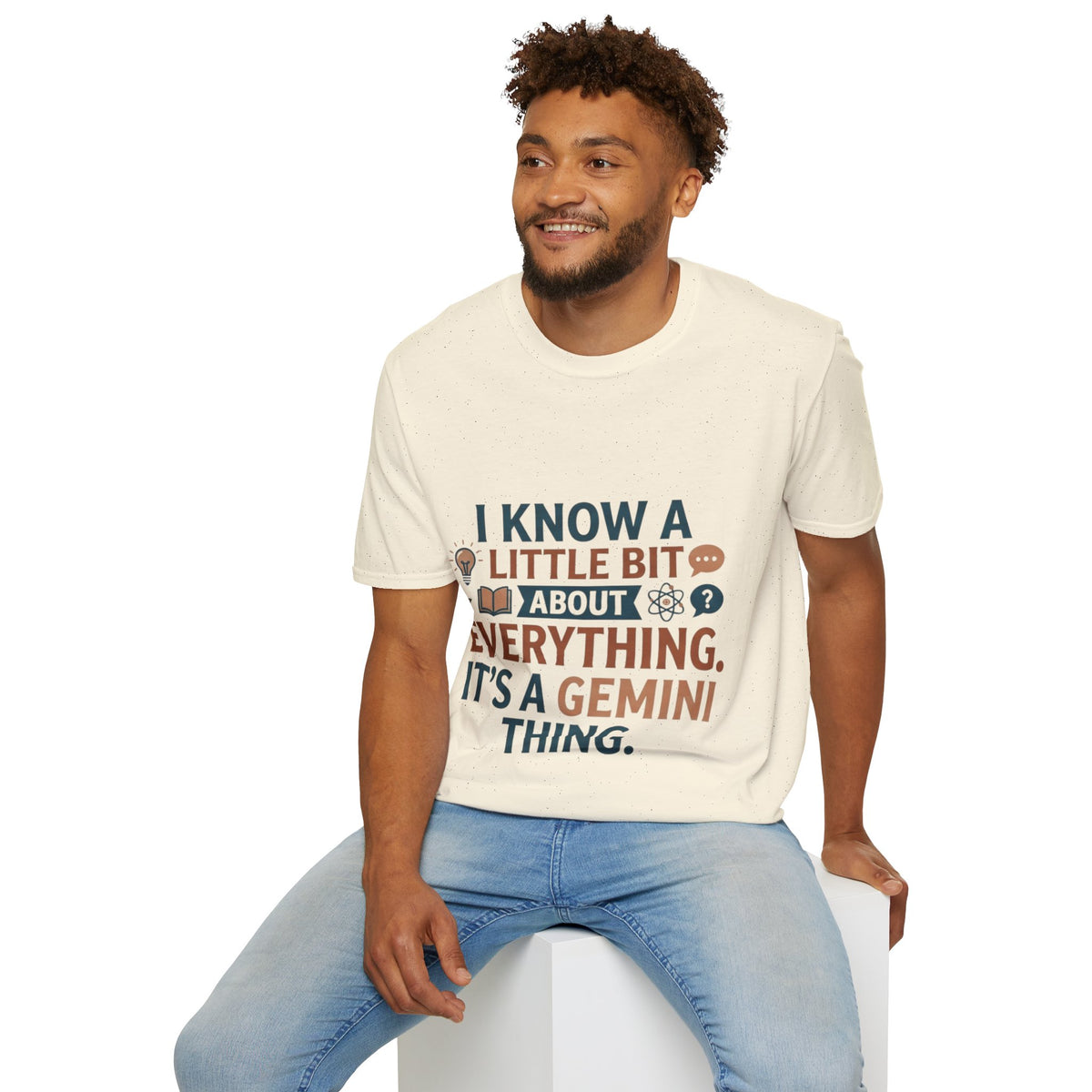 Gemini Funny Horoscope T‑Shirt — "I Know A Little Bit About Everything, It's A Gemini Thing"