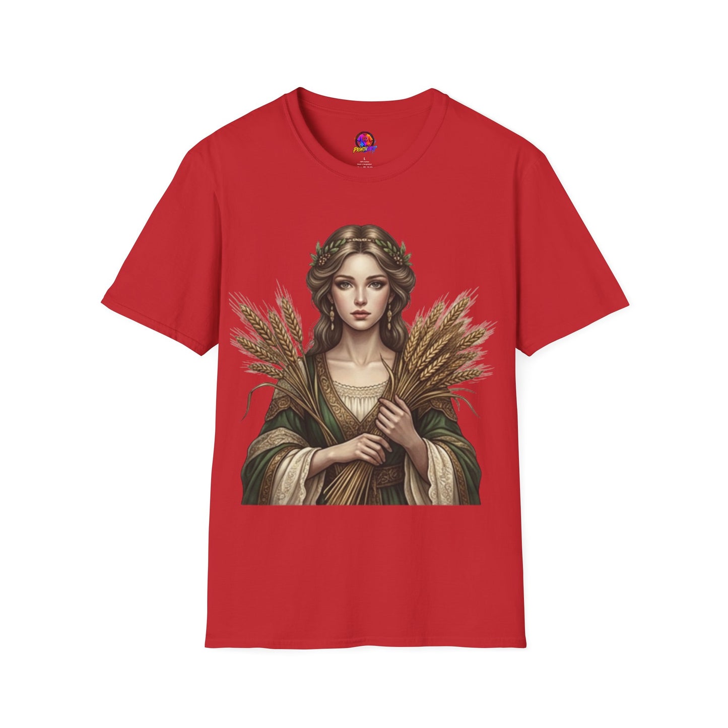 Goddess of Harvest T‑Shirt — Wheat Maiden Graphic Tee