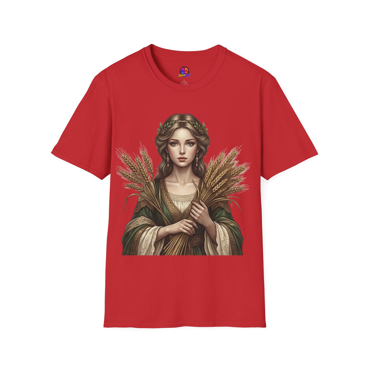 Goddess of Harvest T‑Shirt — Wheat Maiden Graphic Tee