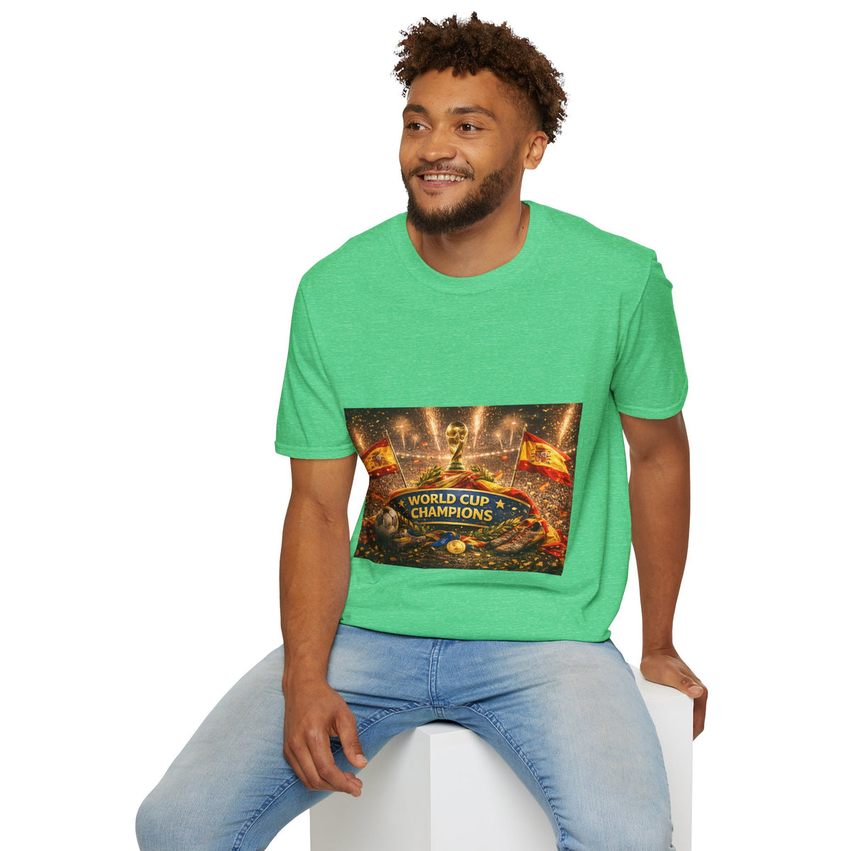 World Cup Champions T-Shirt — Spanish Football Victory Design