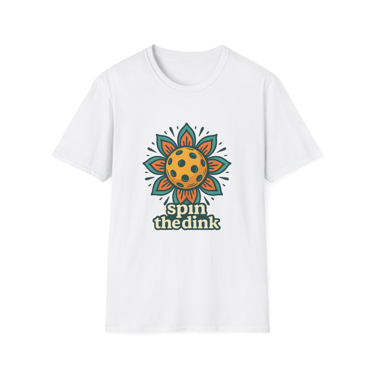 T-Shirt — 'Spin the Dink' Sunflower Paddle Tennis Graphic Tee - Trending Now - August 2026