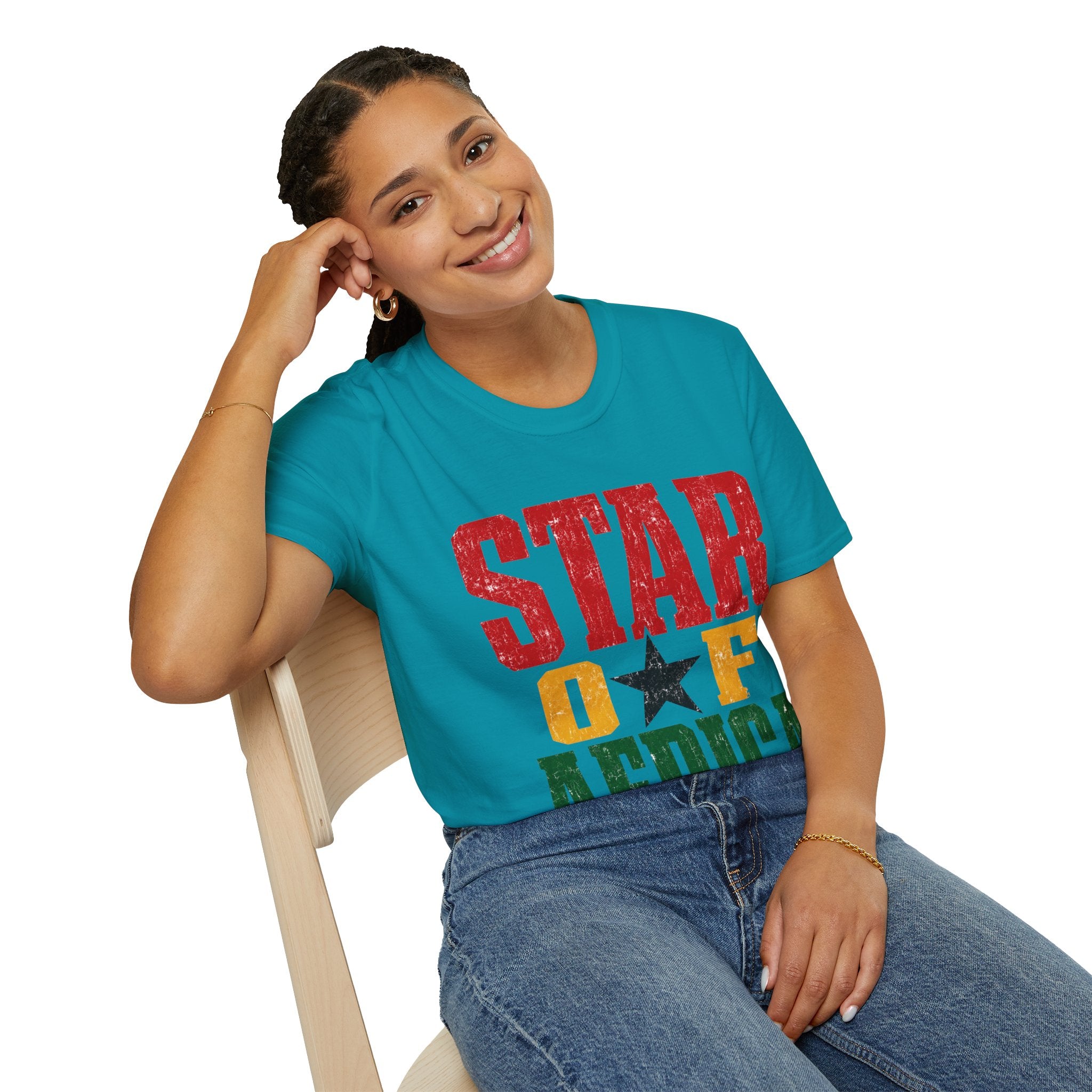 Ghana Star of Africa T-Shirt — Retro Pan-African Graphic Tee