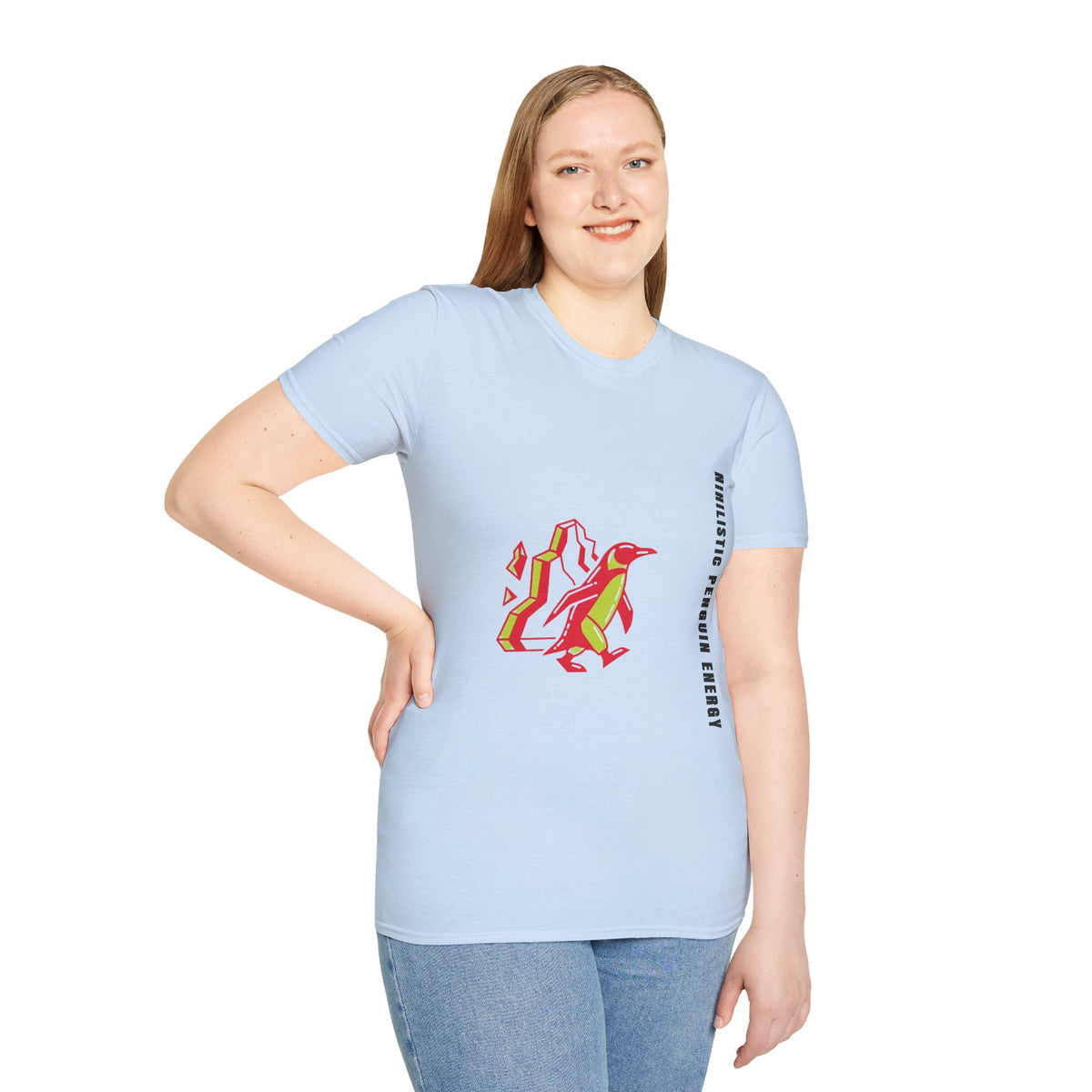 Penguin Mountains T-Shirt — Stylized Colorblock Penguin Graphic Tee - Trending Now - September 2026