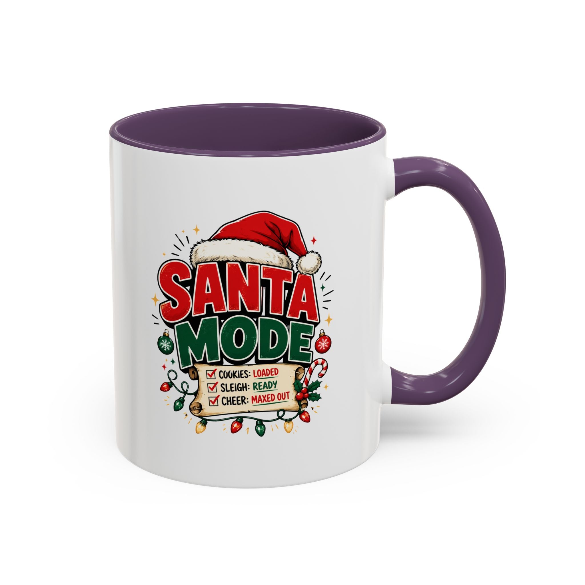 Santa Mode Coffee Mug — Christmas Holiday Accent Mug