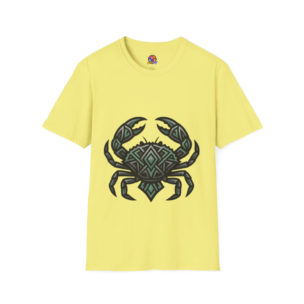 Cancer Zodiac Crab Tribal Graphic T-Shirt — Nautical Beachy Zodiac Style