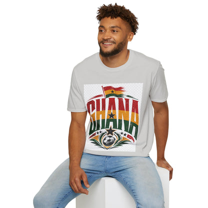 Ghana Flag Soccer T-Shirt — Retro Ghana Pride Football Tee