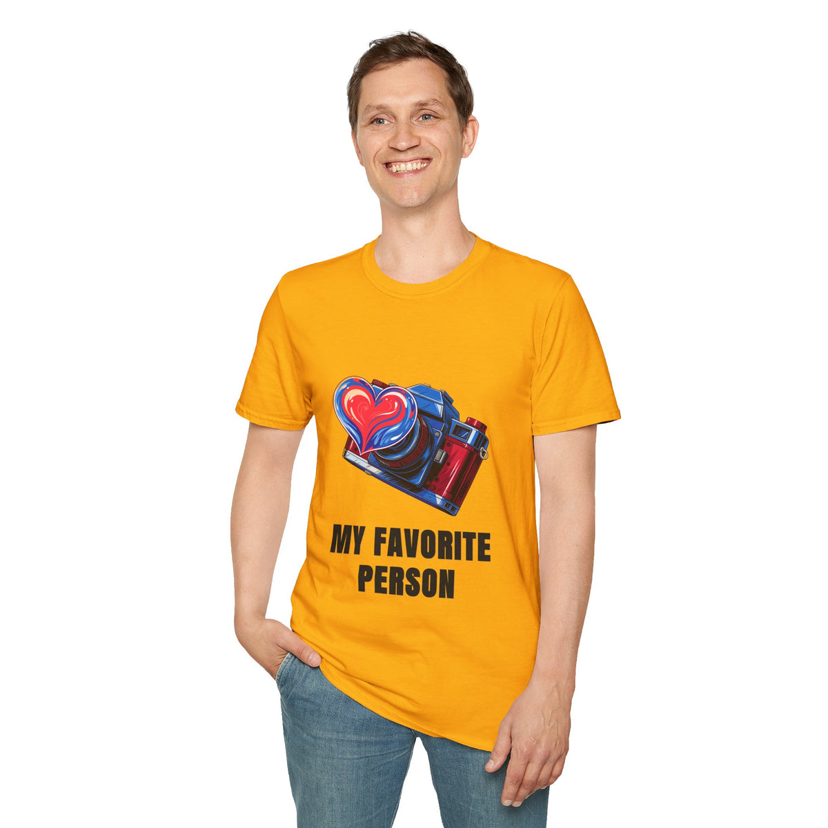 My Favorite Person Camera Heart T-Shirt — Photography Lover Graphic Tee - Trending Now - August 2026