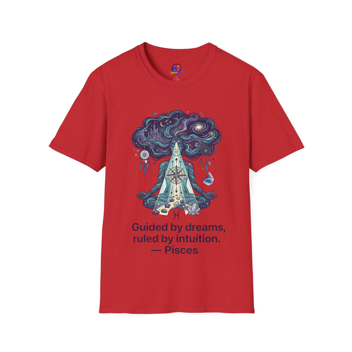 Pisces Zodiac Meditative Pisces T‑Shirt — 'Guided by dreams, ruled by intuition' Zodiac Tee