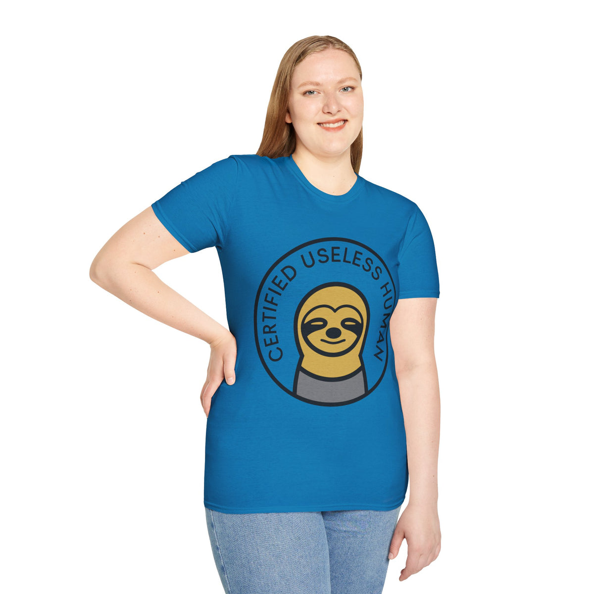 Certified Useless Human Sloth T-Shirt — Funny Lazy Sloth Graphic Tee - Trending Now - August 2026