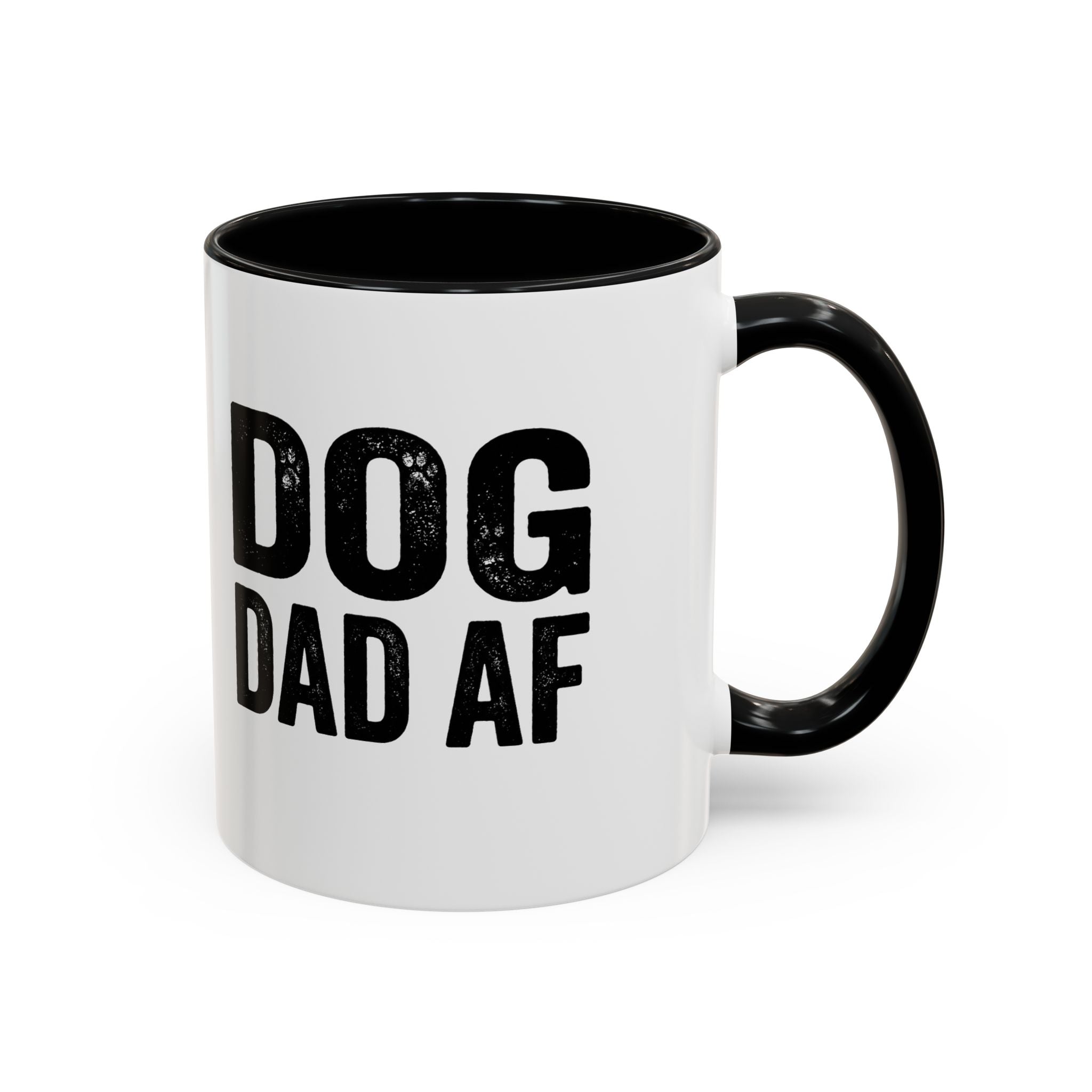 Funny Dog Dad AF Coffee Mug – Funny Black Accen Gift for Dog Lovers