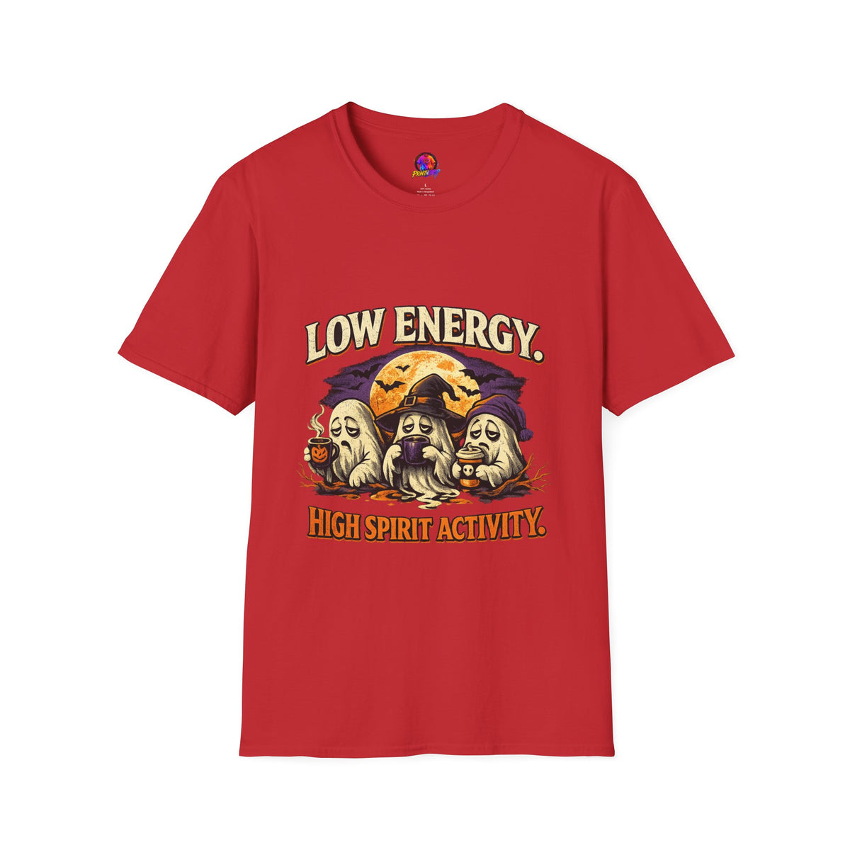 Halloween Low Energy High Spirit Unisex Softstyle T-Shirt