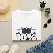 10% Gains 90% Drama Blue Kettlebell T-Shirt - Y2K Stacked Font Gym Tee - Trending Now - September 2026